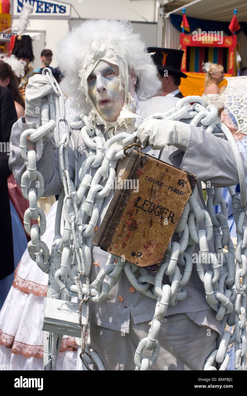 Dickens Festival viktorianischen Dickens Figuren Hautpstraße Rochester Kent England UK Europe Stockfoto