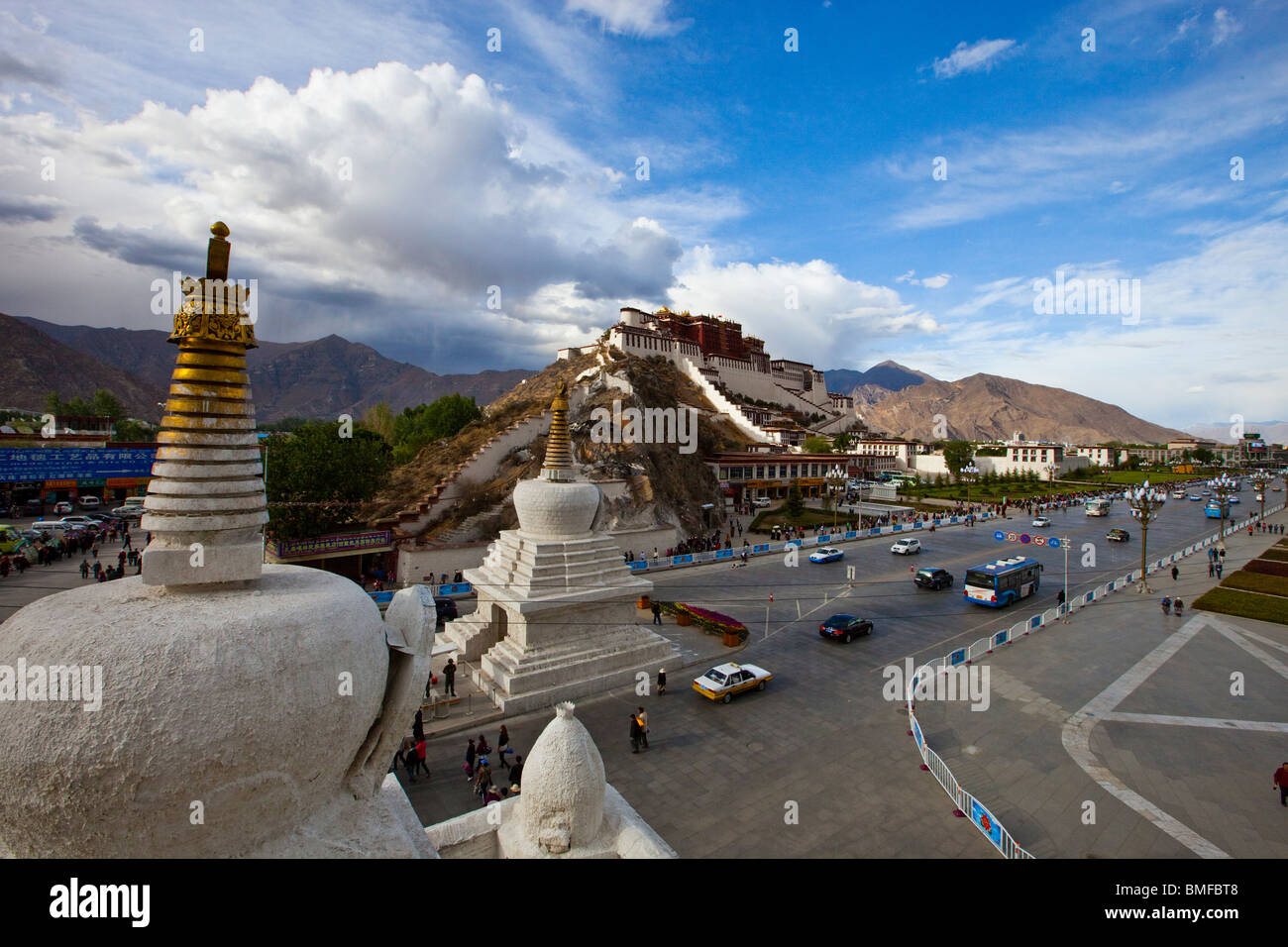 Potala-Palast in Lhasa, Tibet Stockfoto