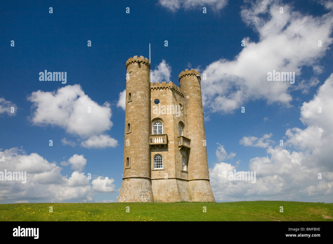 Broadway Tower, in der Nähe von Broadway Stadt, Cotswolds, Worcestershire Stockfoto