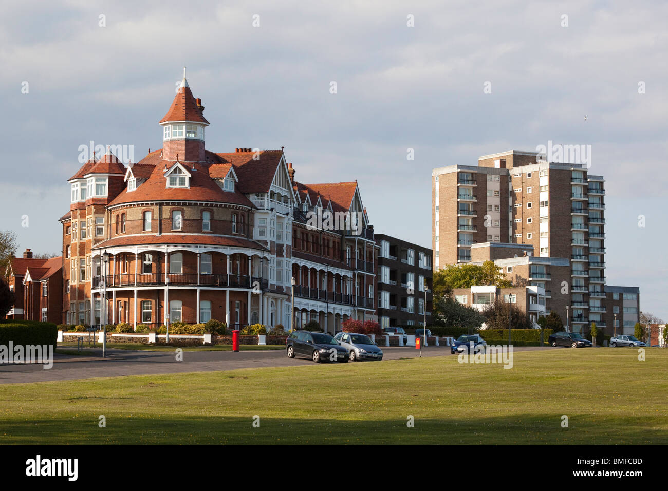 Luxuswohnungen in Frinton on Sea, Essex, UK Stockfoto