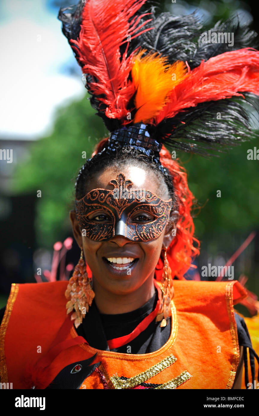 Preston karibischen Karneval feiert West indischen Kultur Stockfoto