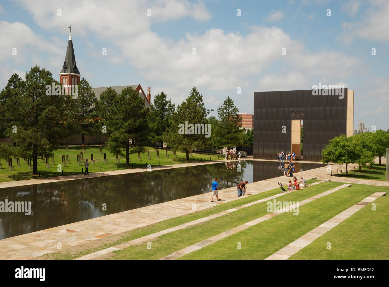 Das Oklahoma City National Memorial. Stockfoto