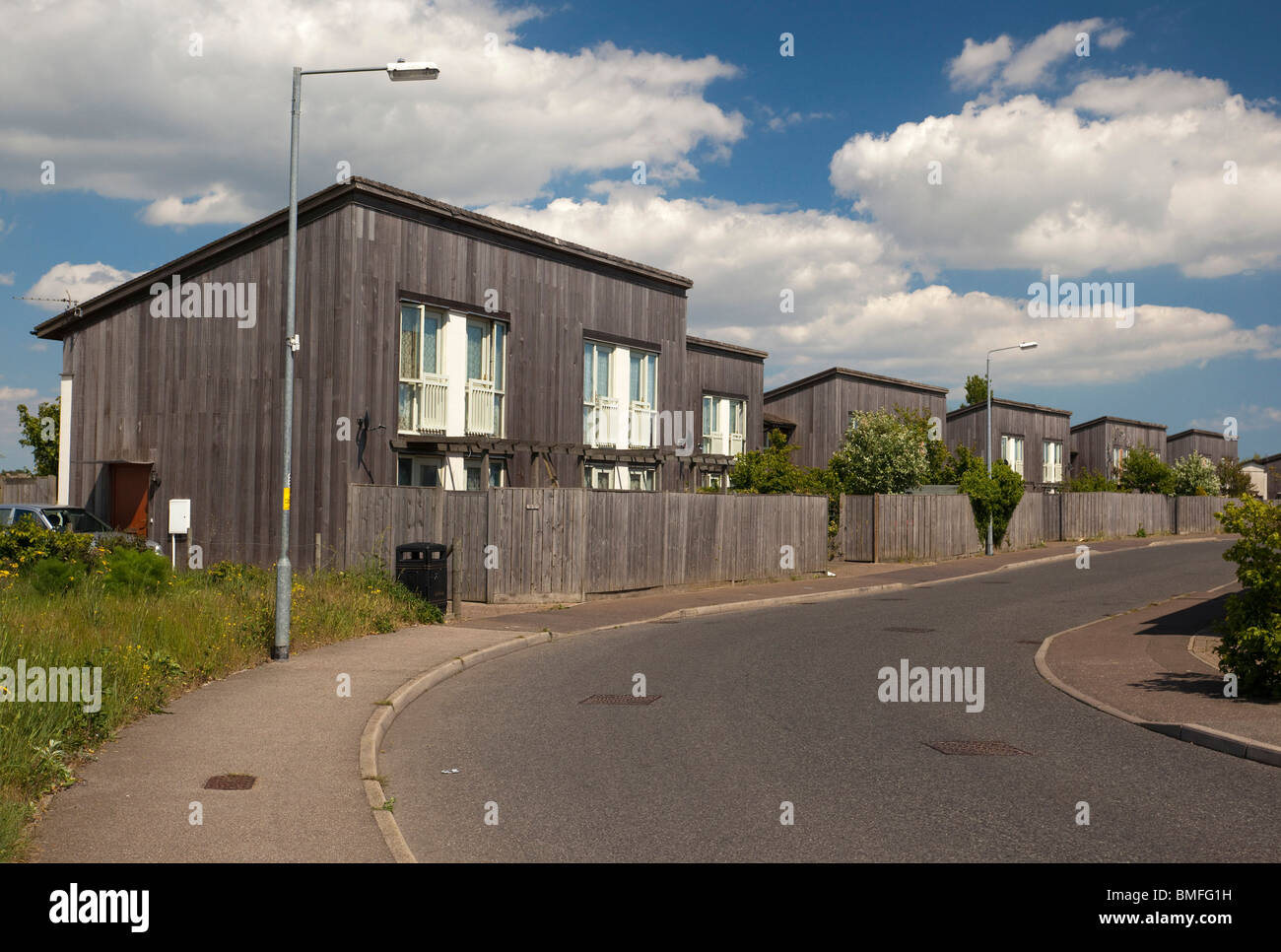 preiswerten Wohnungen in Jaywick Sands, Essex UK Stockfoto