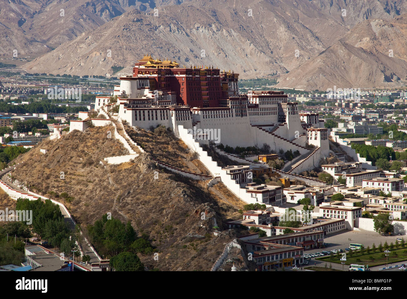 Potala-Palast in Lhasa, Tibet Stockfoto