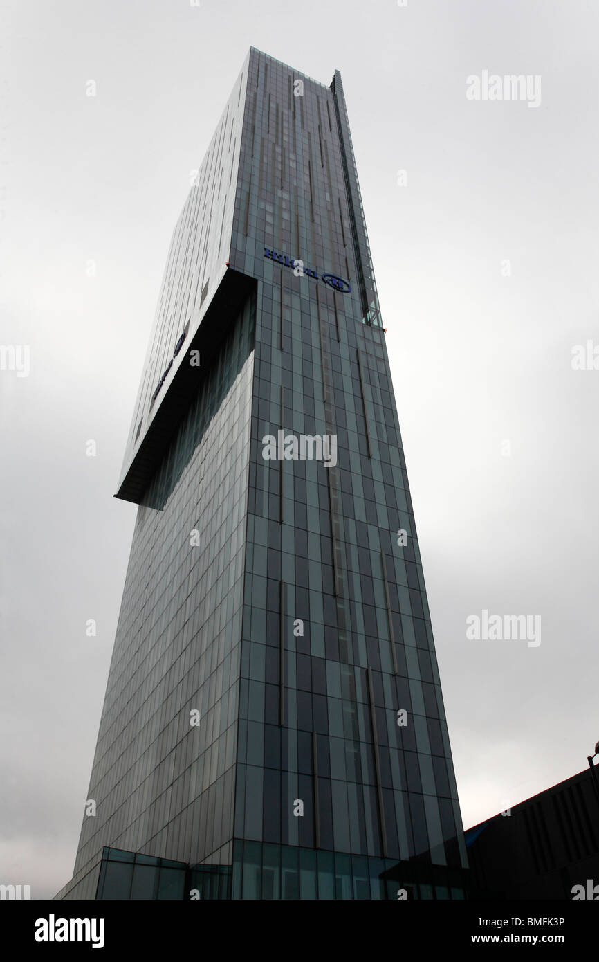 Hilton Hotel, Beetham Tower, Manchester, UK Stockfoto