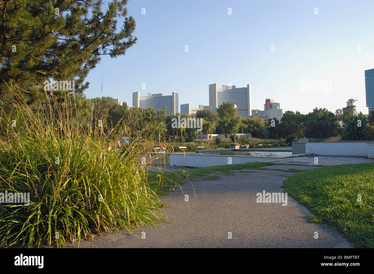 Donau-Park Vienna Stockfoto
