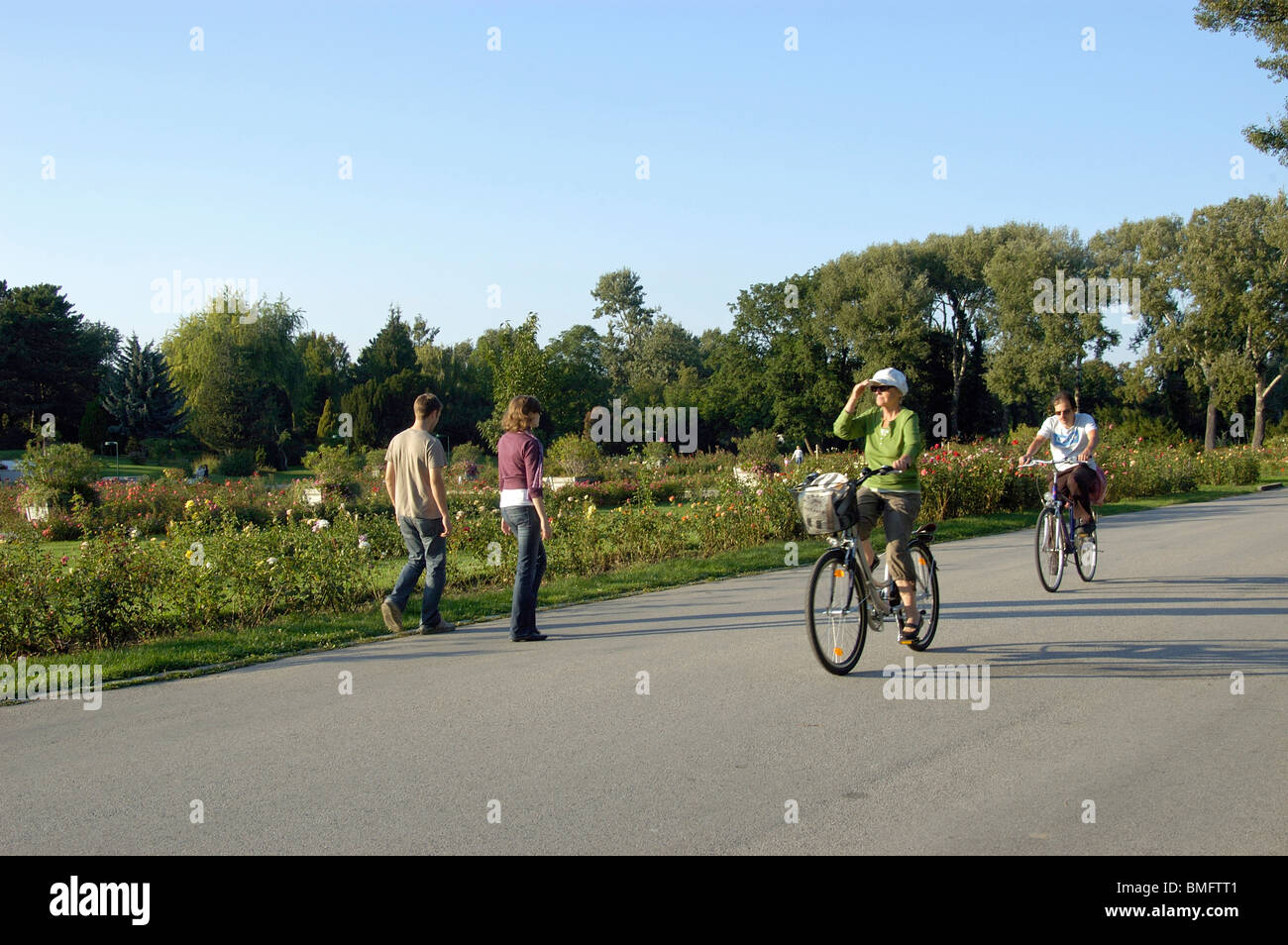 Donau-Park Vienna Stockfoto