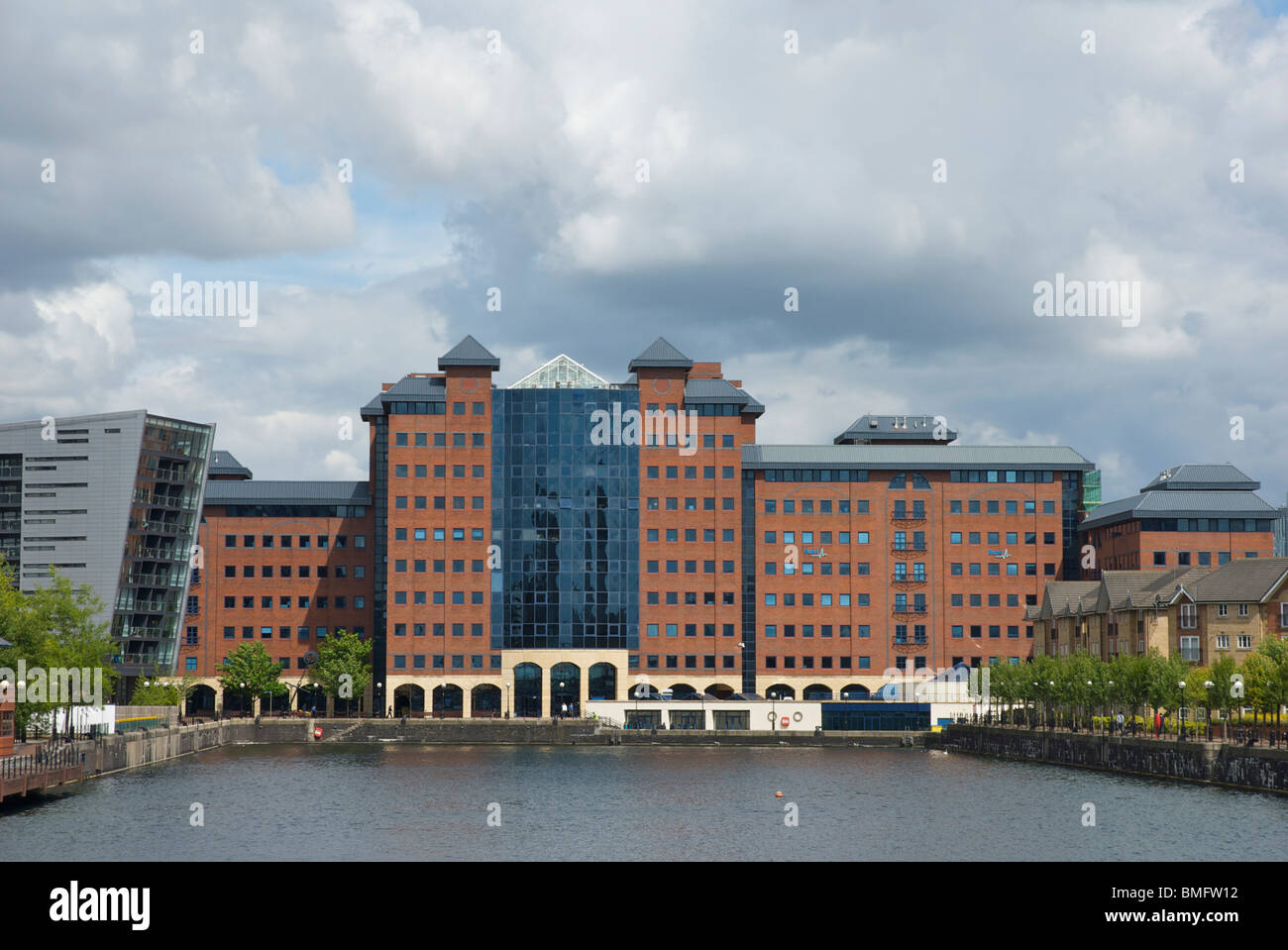 Anchorage Gebäude, Erie Basin, Salford Quays, größere Manchester, England UK Stockfoto