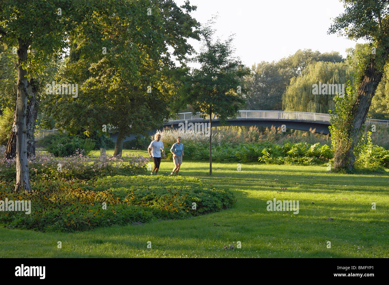 Donau-Park Vienna Stockfoto