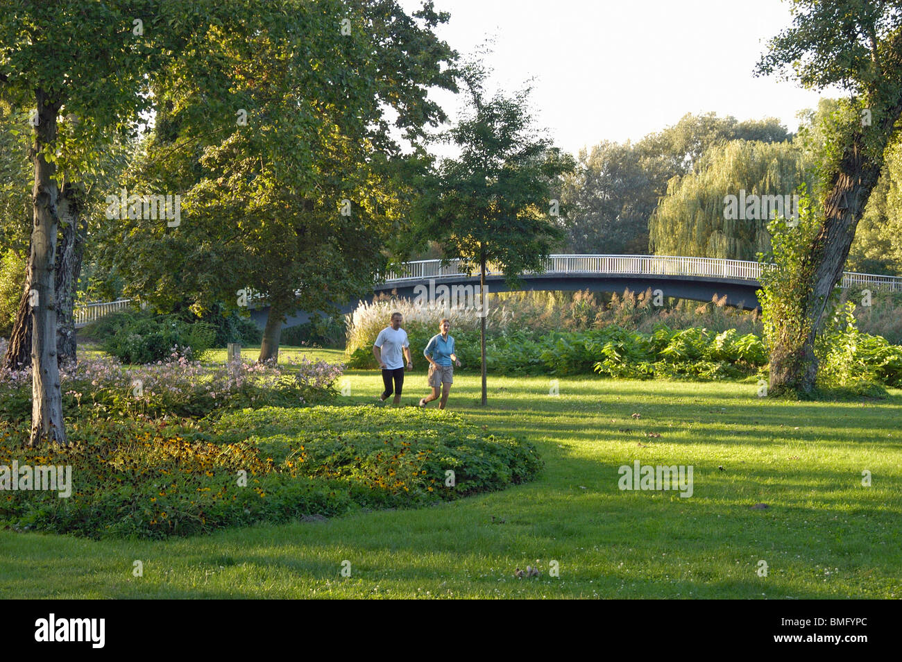 Donau-Park Vienna Stockfoto