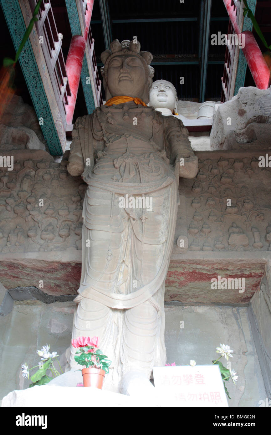 Statue von Buddha, Jinci Tempel, Taiyuan, Provinz Shanxi, China Stockfoto