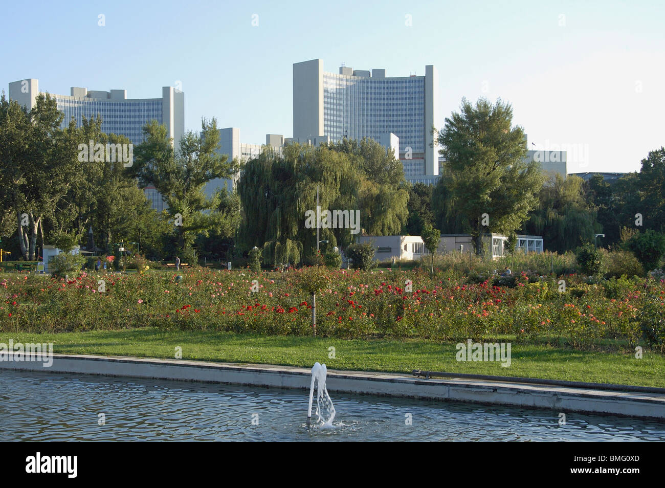 Donau-Park Vienna Stockfoto