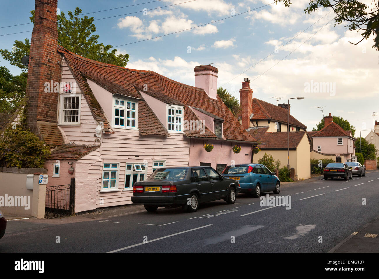 altes Landhaus in St Osyth Stadt, Essex, UK Stockfoto