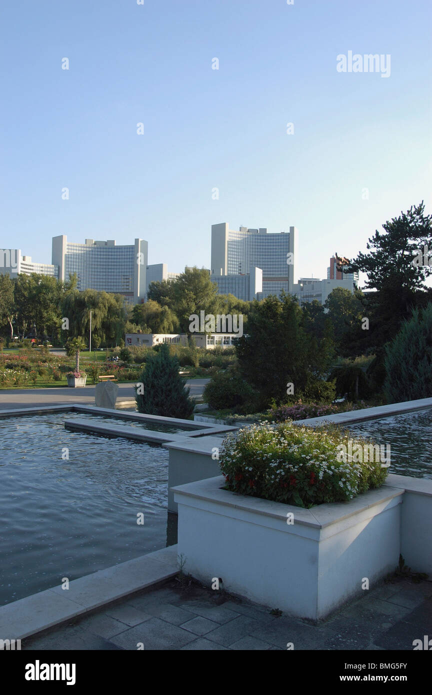 Donau-Park Vienna Stockfoto