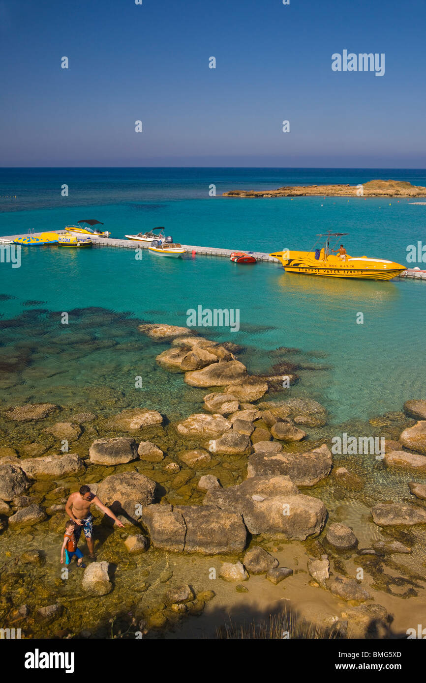 Zypern, Protaras, Fig Tree Bay, Ayia Napa. Stockfoto