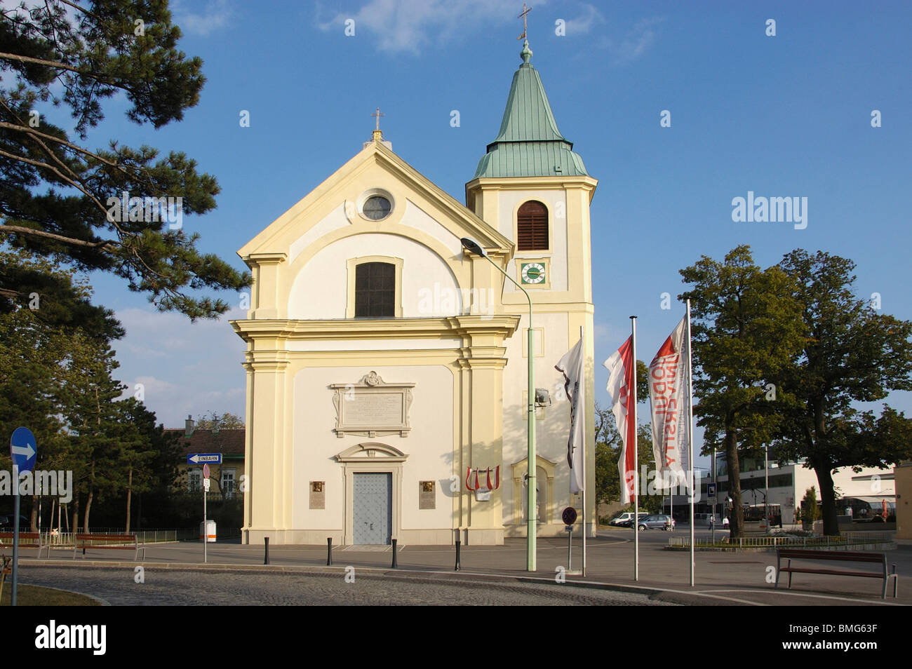 St. Josephs Kirche am Kahlenberg Stockfoto