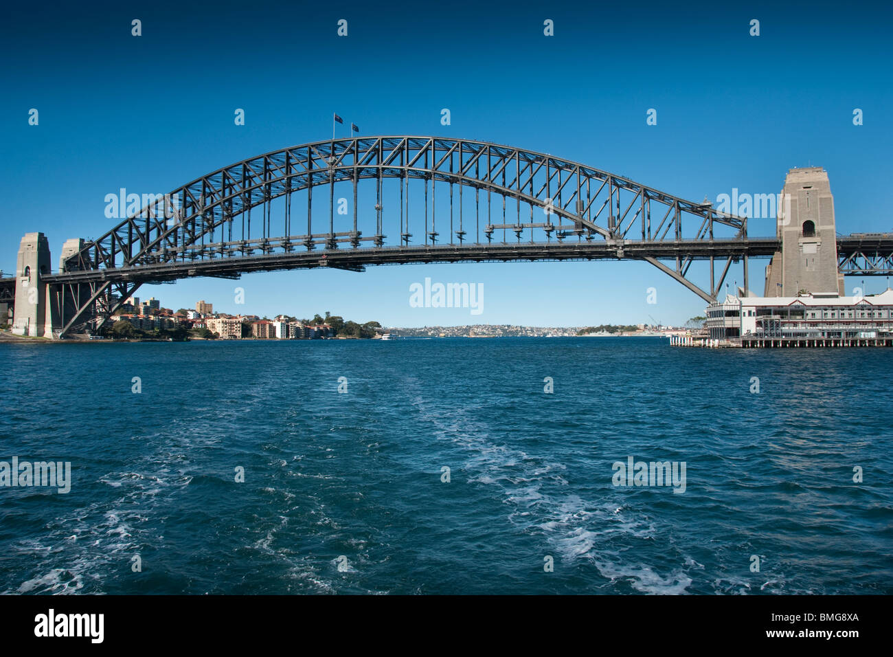 Sonnigen August morgens in der Bucht von Sydney, Australien Stockfoto