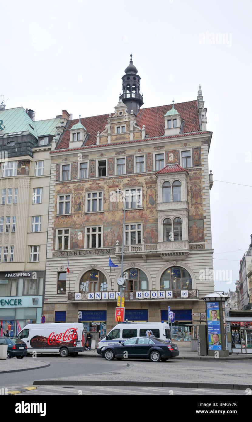 Mittelalterliche Gebäude, Prag, Tschechisch, Republik, Ost Europa Stockfoto