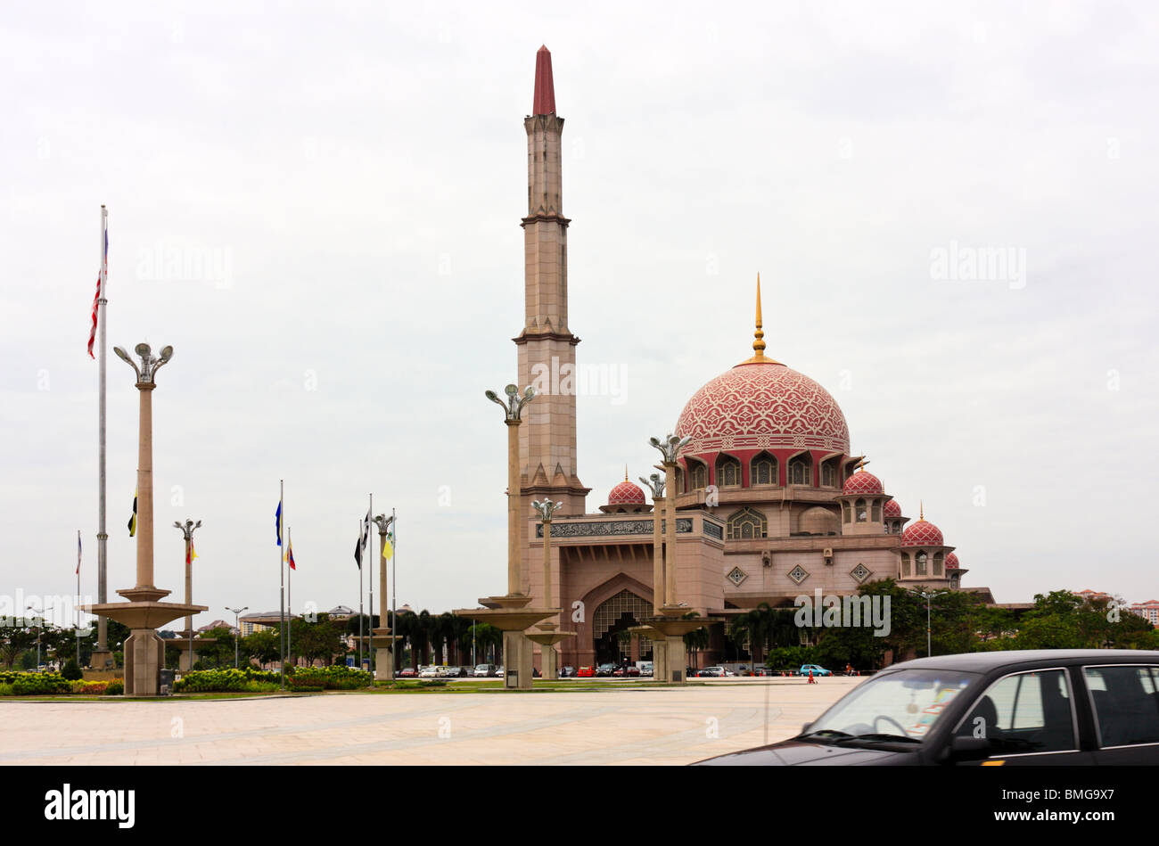 Die Nationalmoschee in Putrajaya, neue Verwaltungshauptstadt für Malaysia Stockfoto