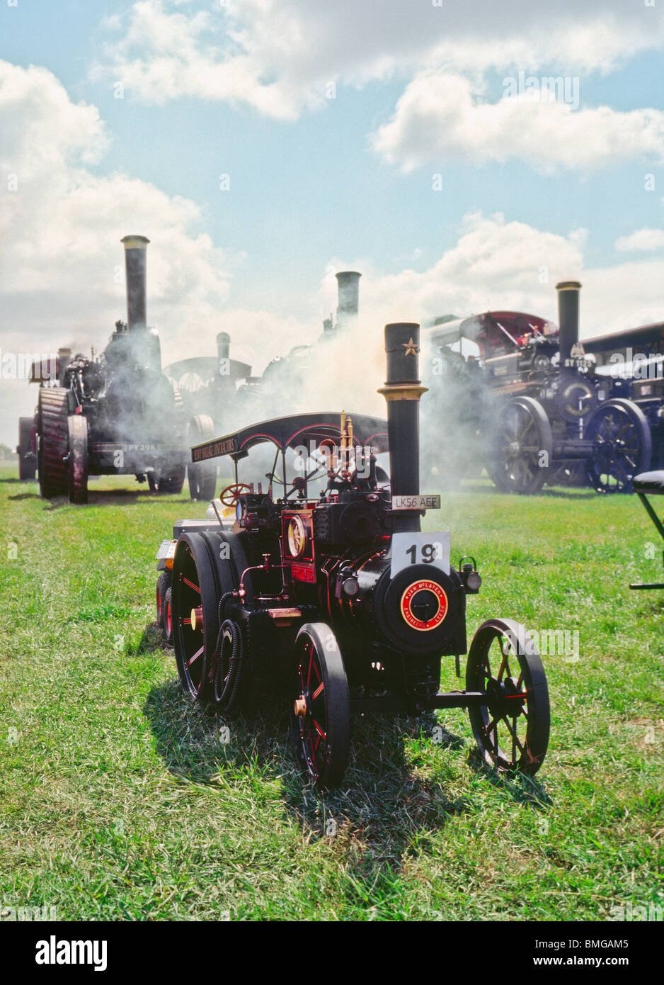 kleinen und großen Dampfmaschinen Stockfoto