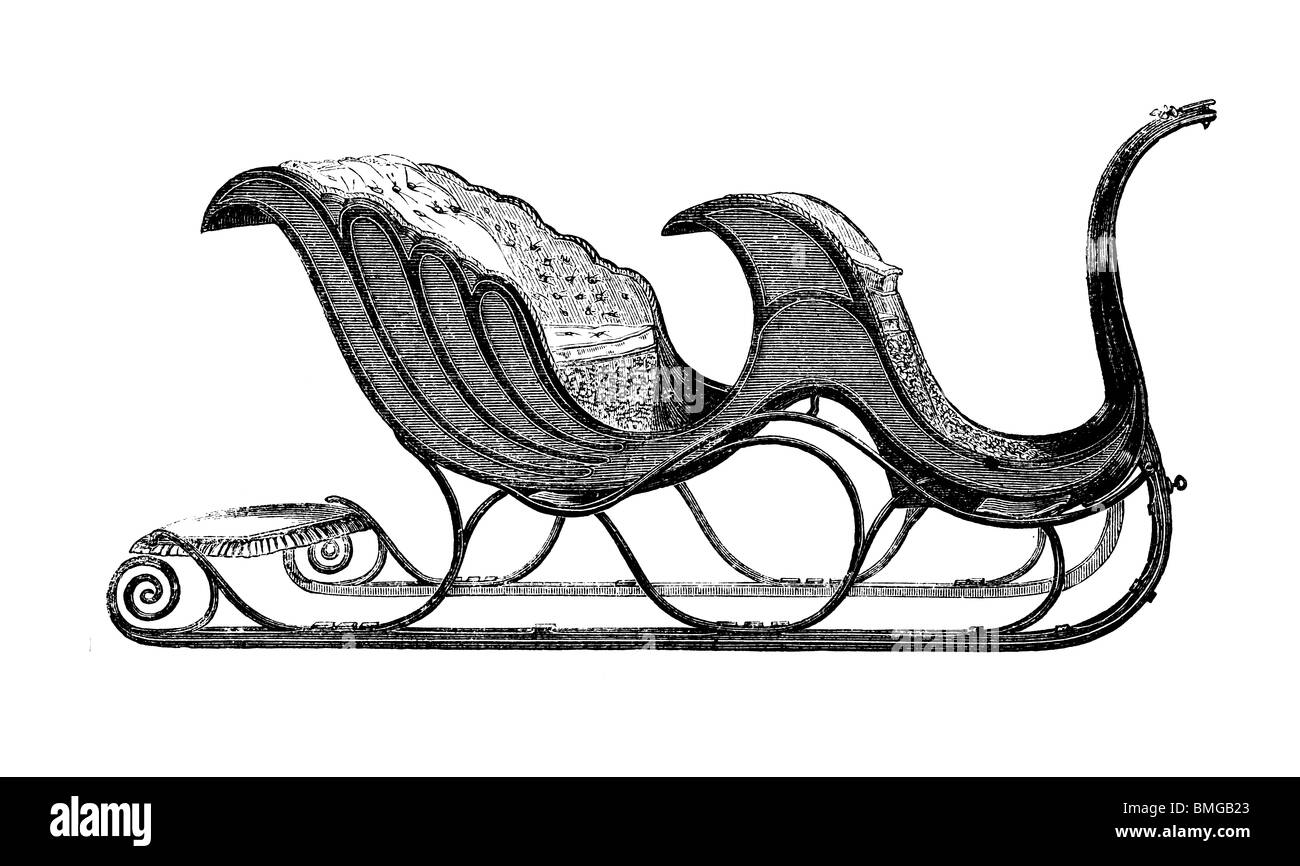 Schwarz / weiß-Gravur schneiden Sie isoliert auf weiss. Abbildung eines Kunst-Elements auf der großen Londoner Ausstellung 1851 ausgestellt. Stockfoto