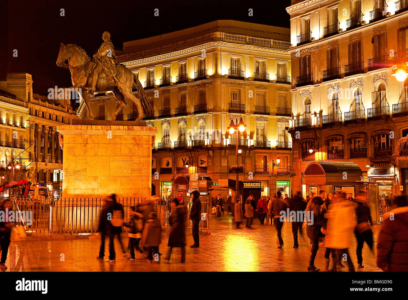 Puerta del Sol, Madrid, Spanien Stockfoto