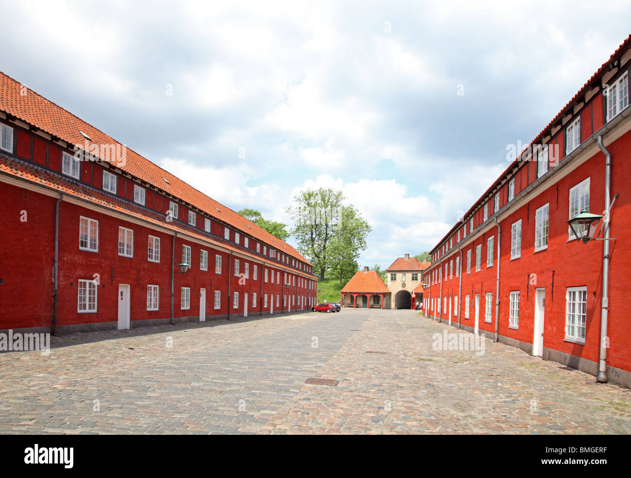 Ein Teil der Zitadelle Kastellet in Kopenhagen, Dänemark. Stockfoto