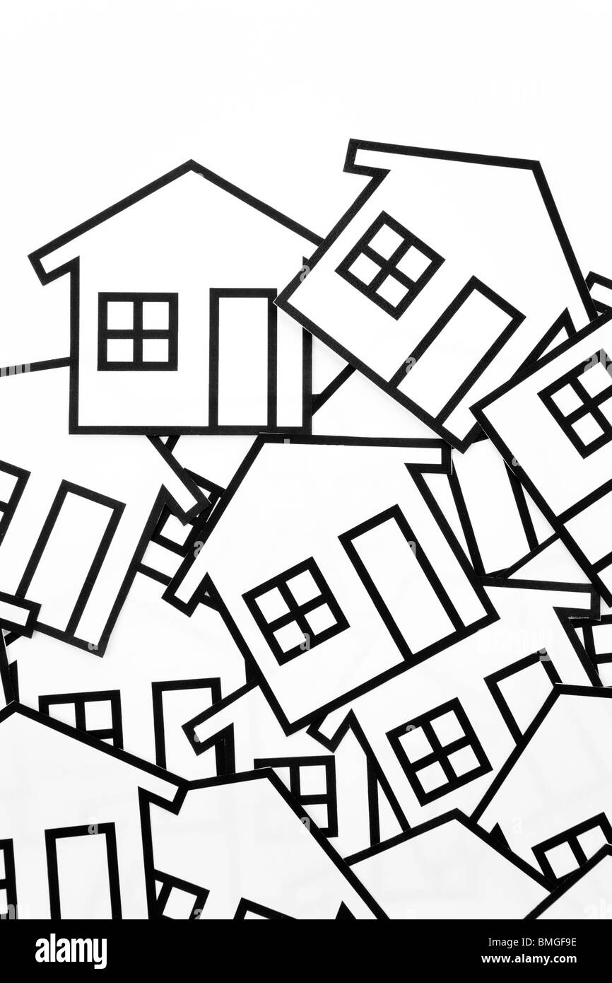 nach Hause Zeichen für den Hintergrund verwenden, Immobilien-Konzept Stockfoto