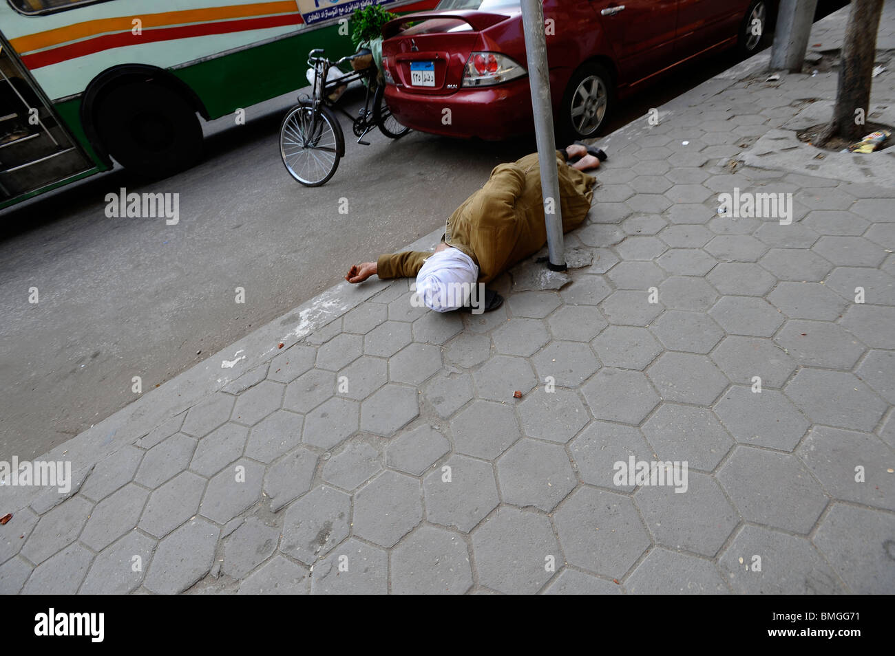 Tote auf den Straßen von Kairo, islamische Kairo, Ägypten Stockfoto