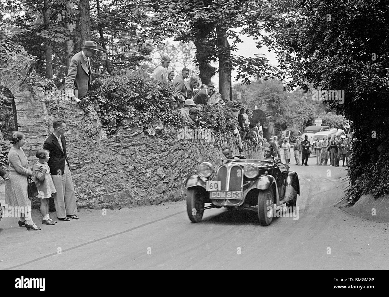 A.e. Frost fahren 1490cc Frazer Nash BMW bei MCC Torquay Rallye 15./16. Juli 1938 Stockfoto
