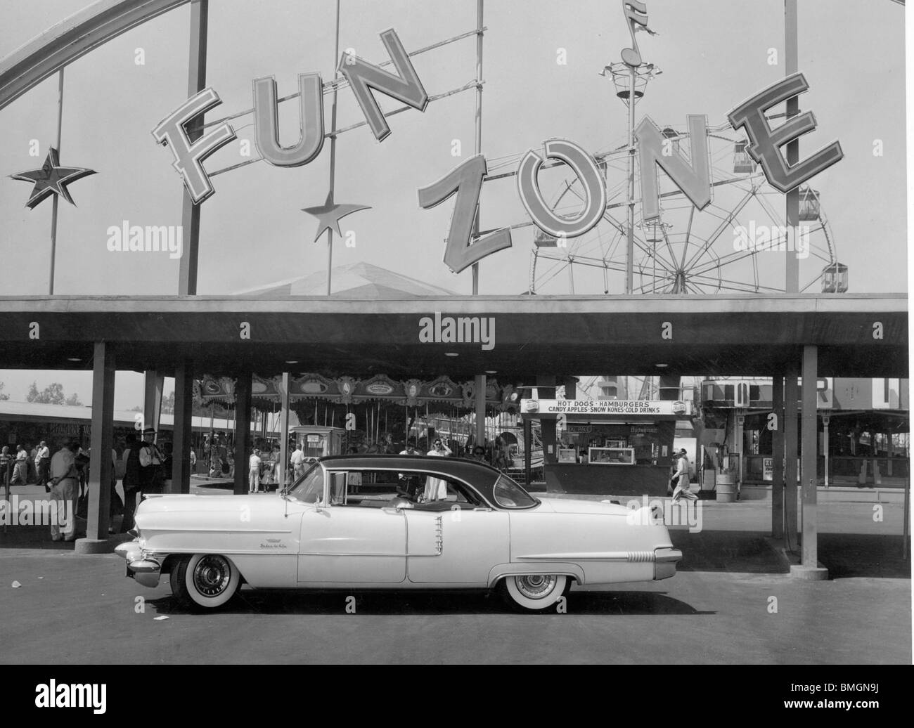 1956 Cadillac Sedan De Ville in Kalifornien Stockfoto