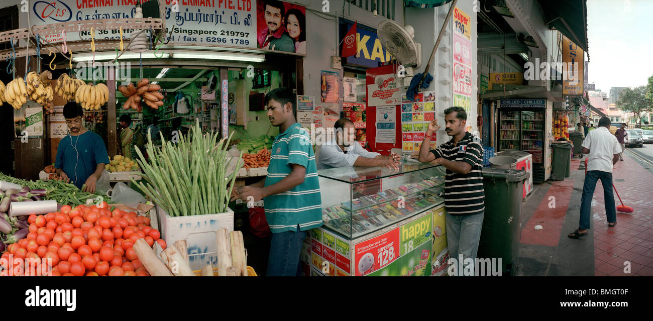 Wenig Indien Bezirk Singapur Stockfoto