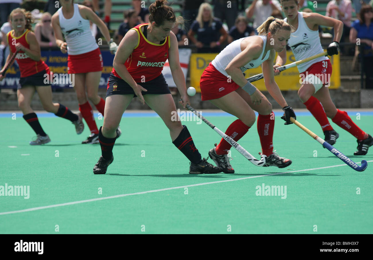 Womens Hockey Stockfoto