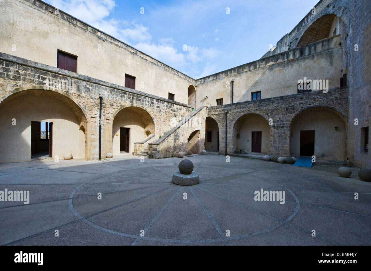 Apulien, Salento, Otranto, das Castello Aragonese Stockfoto