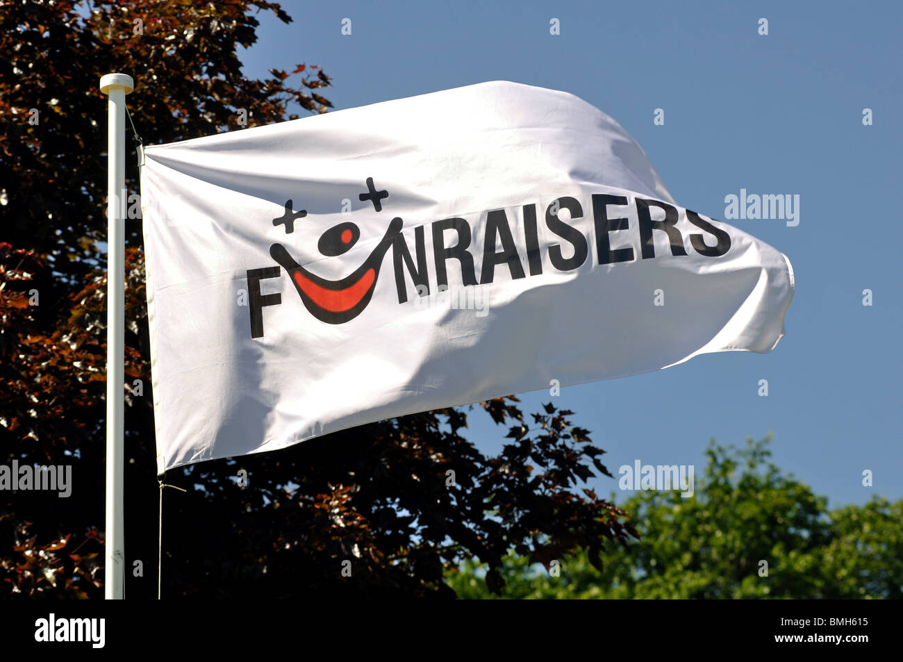 Funraisers Flagge Stockfoto