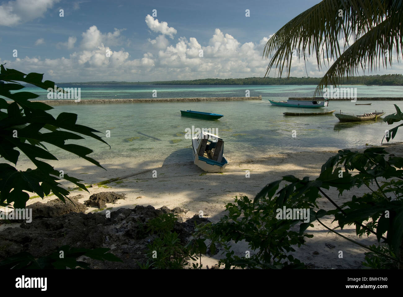 Strand am Kai Kecil, Molukken, Indonesien Stockfoto