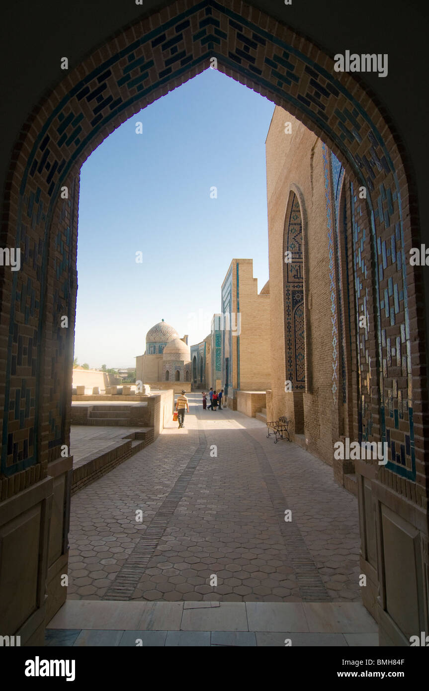 Grabstätte Shah-i-Zinda Schreine, Samarkand, Usbekistan Stockfoto