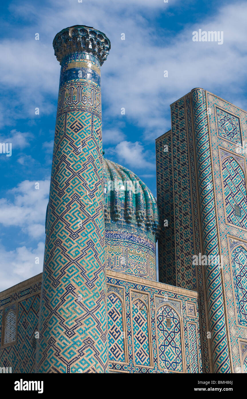 Moschee am Registan, Samarkand, Usbekistan Stockfoto