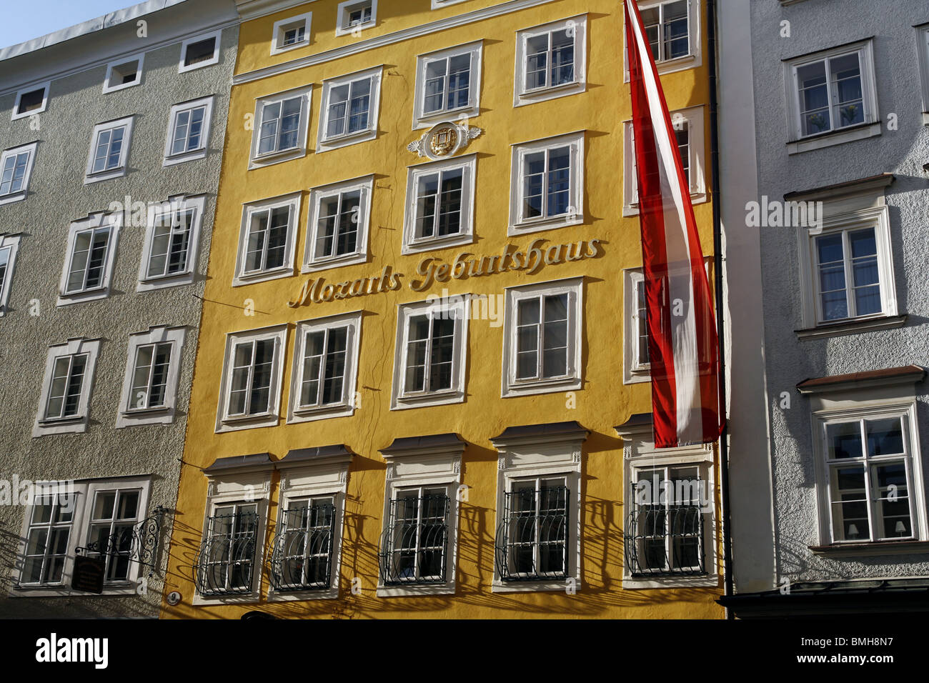 Geburtshaus Mozart 1756, Salzburg, Österreich Stockfoto