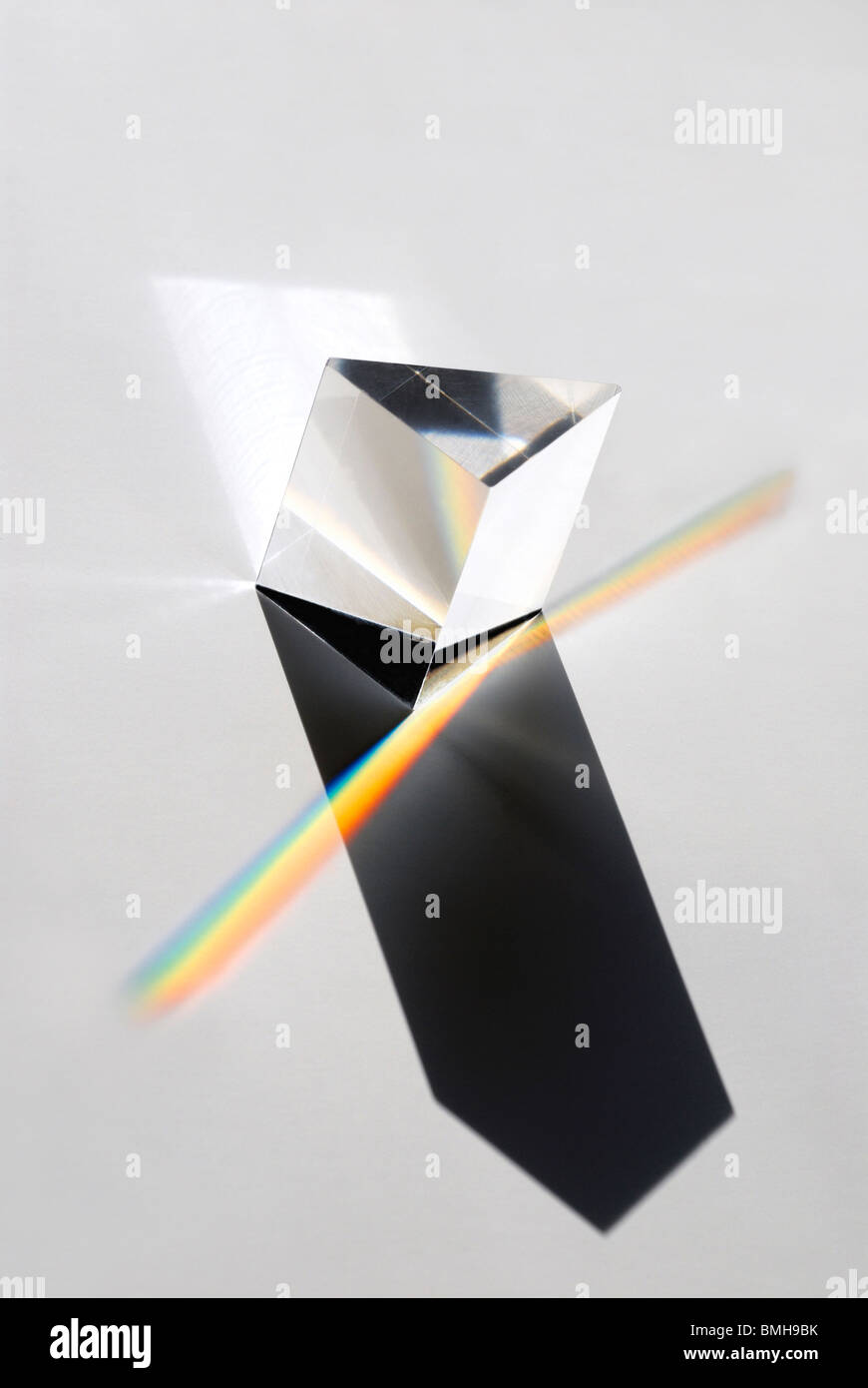 Dreieckige rechten Winkel Prisma Stockfoto