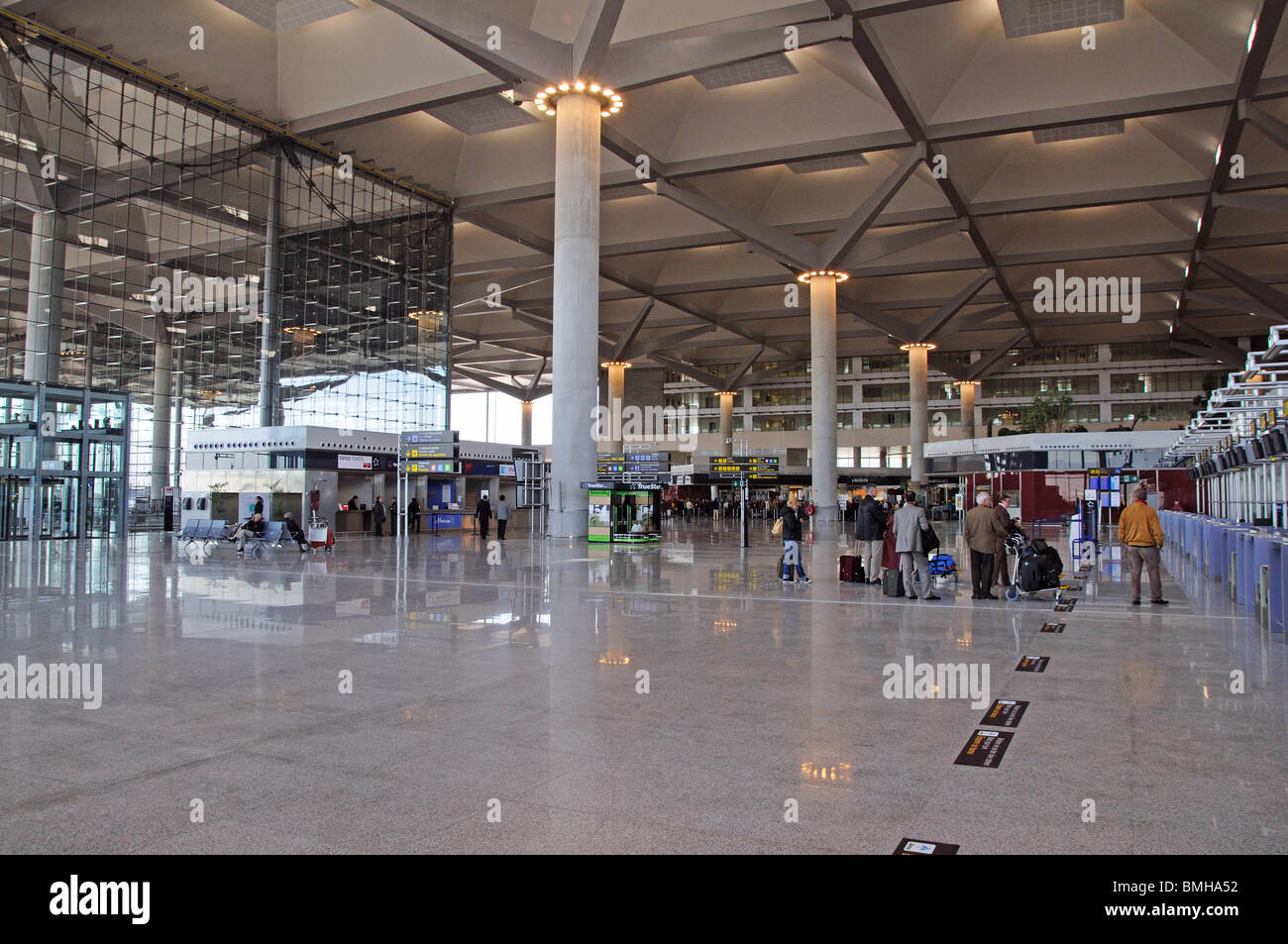 Terminal 3, Flughafen Malaga, Malaga, Costa Del Sol, Provinz Malaga, Andalusien, Südspanien, Westeuropa. Stockfoto