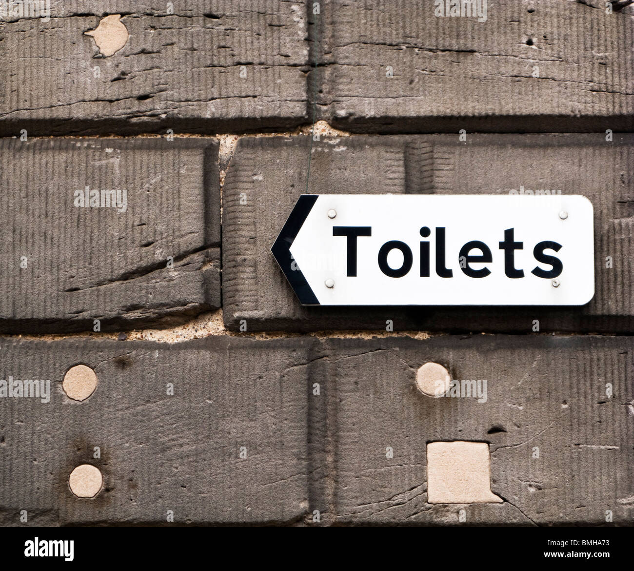 Toiletten zu unterzeichnen England UK Stockfoto