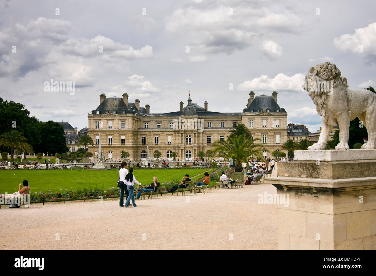 Das Palais du Luxembourg, Heimat des französischen Senats, Paris, Frankreich Stockfoto