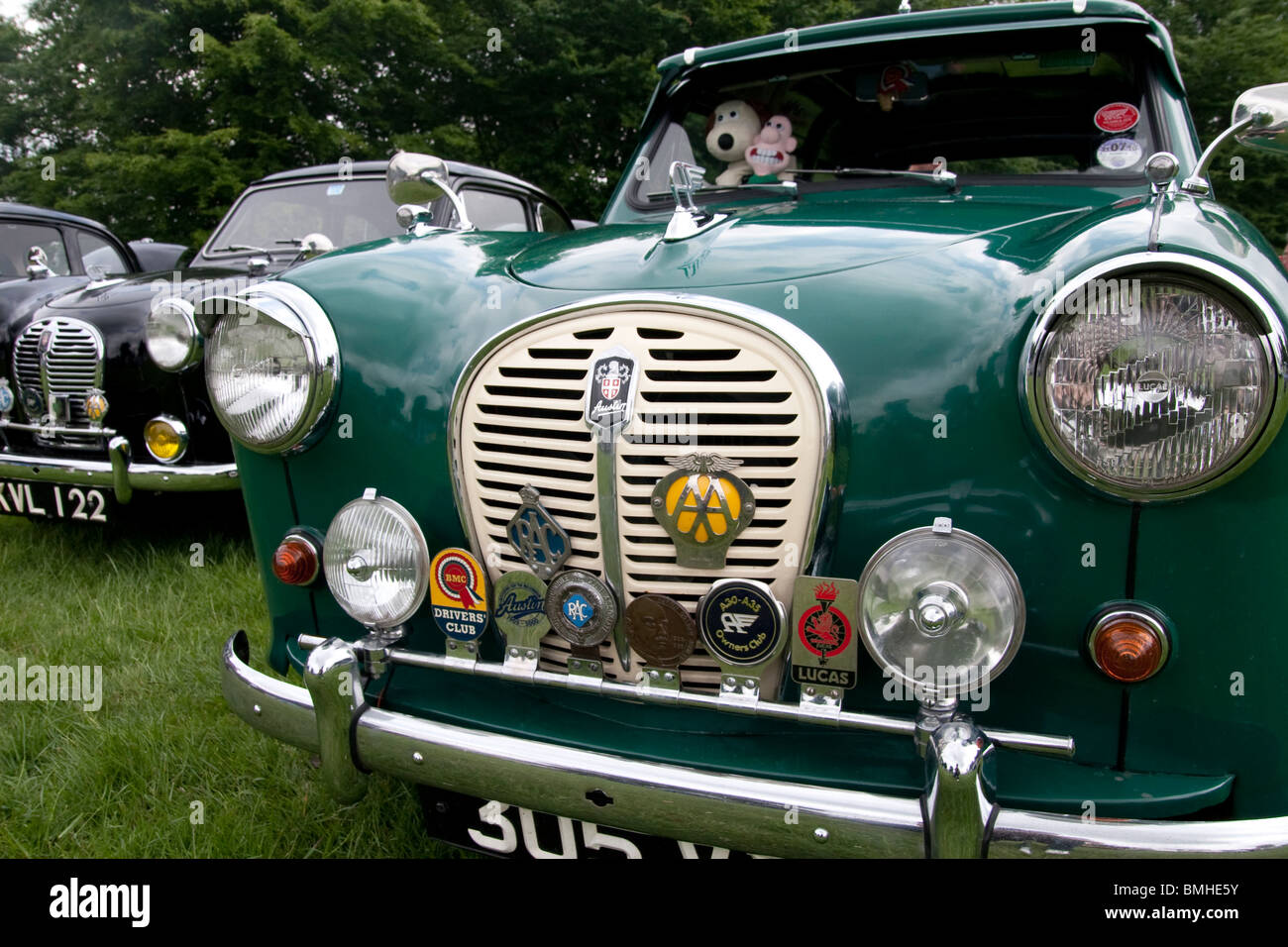 Ein Austin A35-Auto auf dem Display an einer motorshow Stockfoto