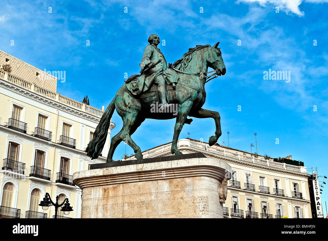 Plaza Puerta del Sol, Madrid, Spanien Stockfoto