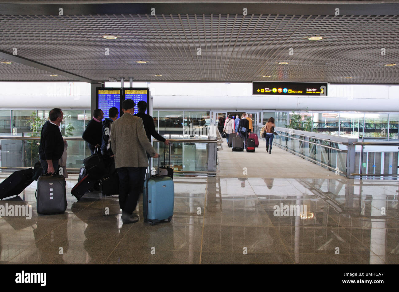 Terminal 3, Flughafen Malaga, Malaga, Costa Del Sol, Provinz Malaga, Andalusien, Südspanien, Westeuropa. Stockfoto