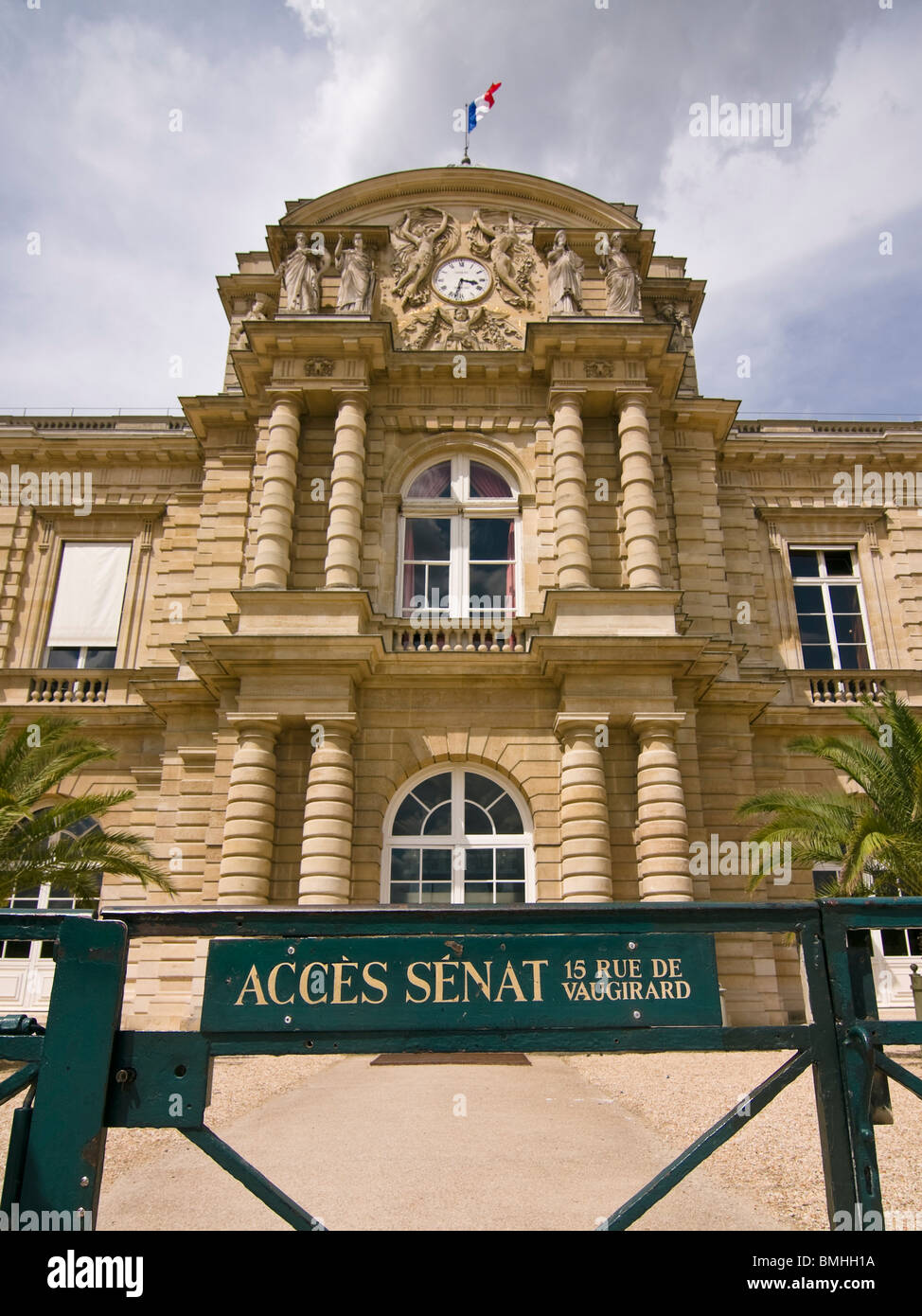 Das Palais du Luxembourg, Heimat des französischen Senats, Paris, Frankreich Stockfoto