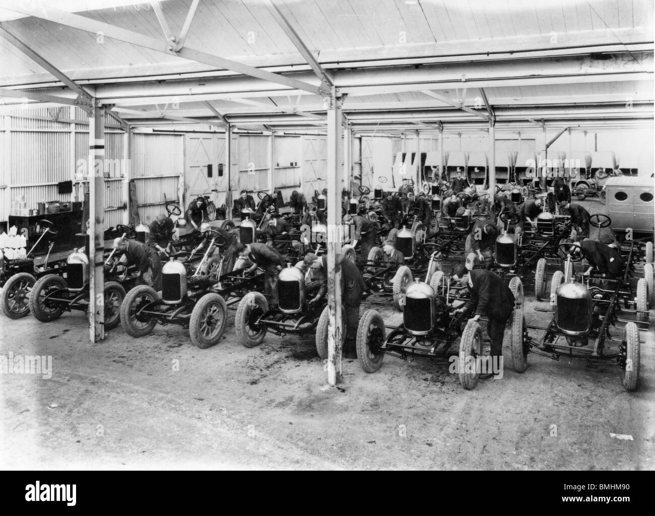 Morris Bullnose Lackiererei 1925 Stockfoto