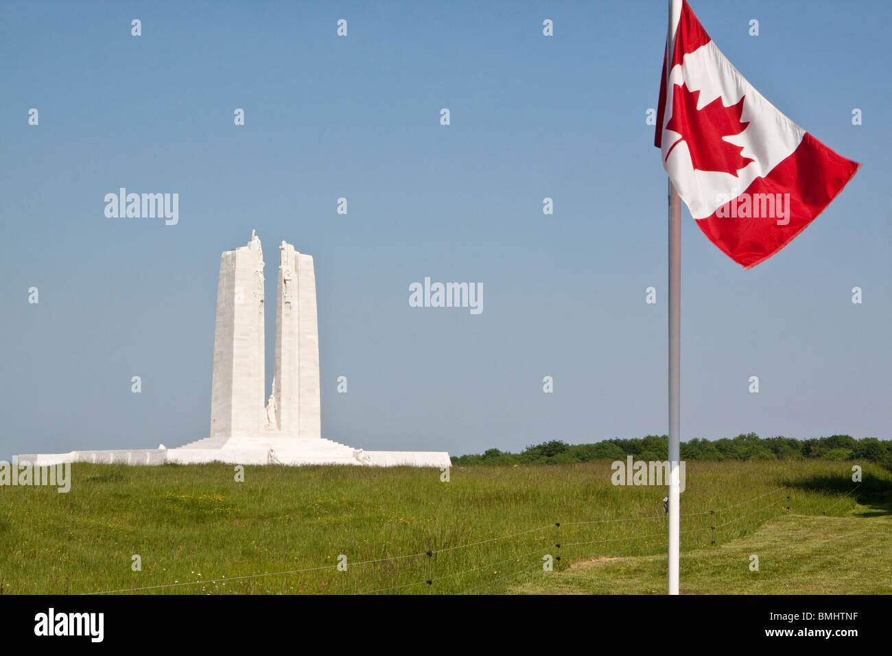 Vimy Ridge Denkmal für alle Kanadier, die ihr Leben im ersten Weltkrieg Stockfoto