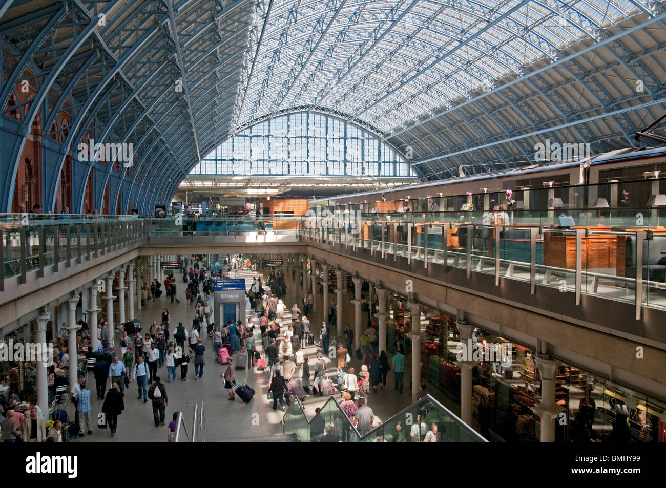 London, Hl.Pankratius Station, International Terminal Interieur. Stockfoto